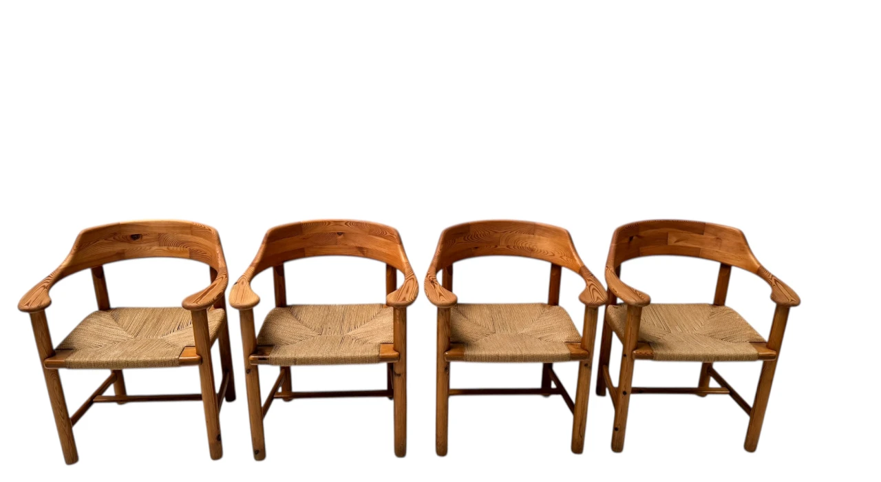 Four Mid-Century Modern Armchairs by Rainer Daumiller, 1970s